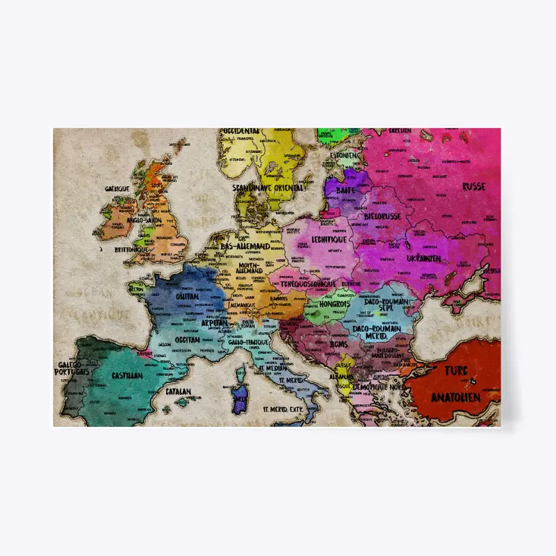 Carte Linguistique d'Europe 